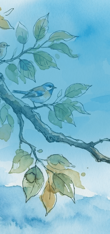 Nestvst atmospheric blue background